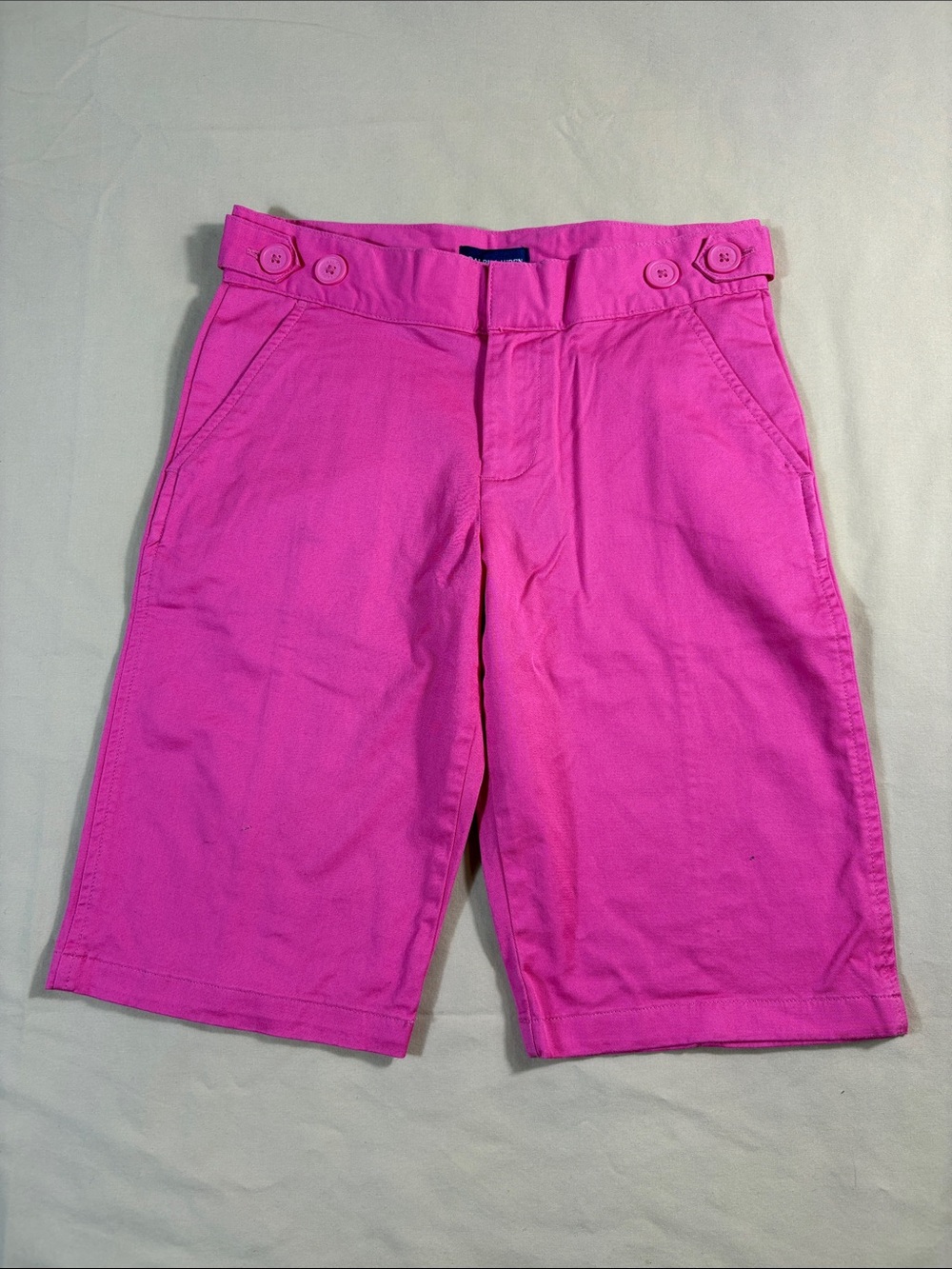 NWT Polo Ralph Lauren Hot Pink Stretch Bermuda Shorts Andover‎ Pink Sz 14 Cotton